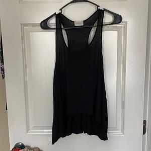 Black tank - flowy and buttoned in the back